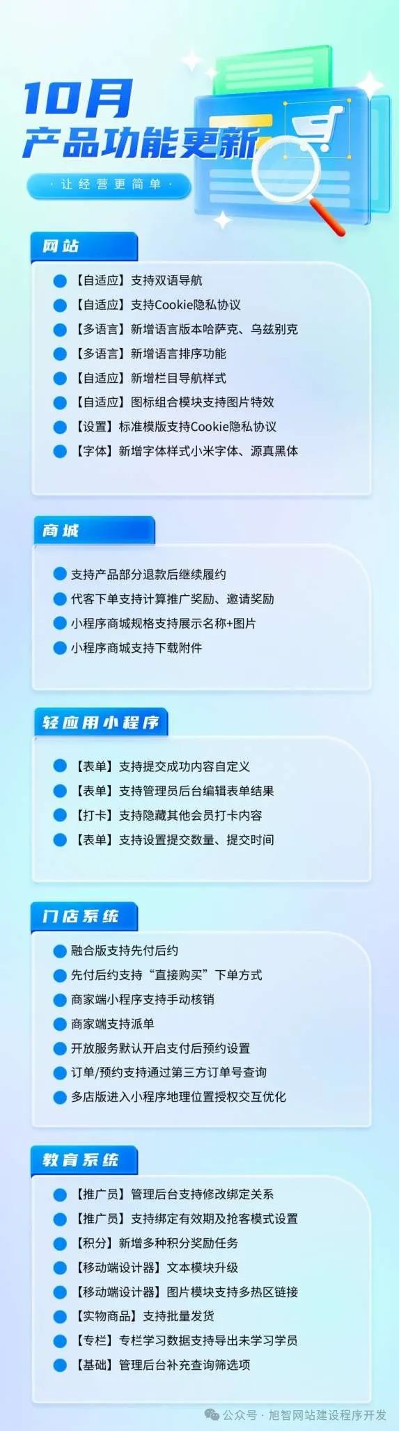 旭智网24年10月各系统功能更新汇总_诚信资源网